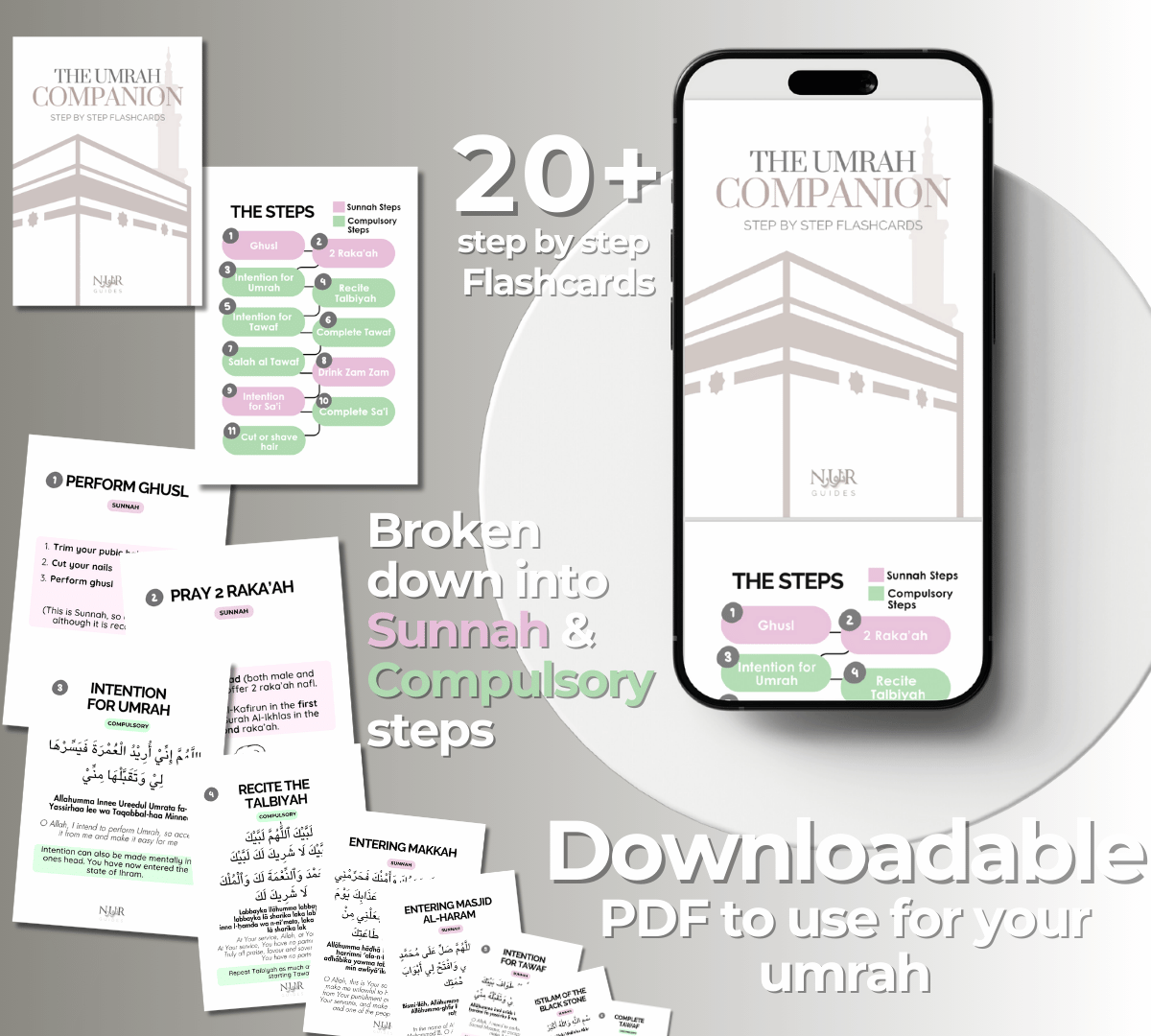 Ultimate Umrah Bundle with Guide, Checklist, and Flashcards