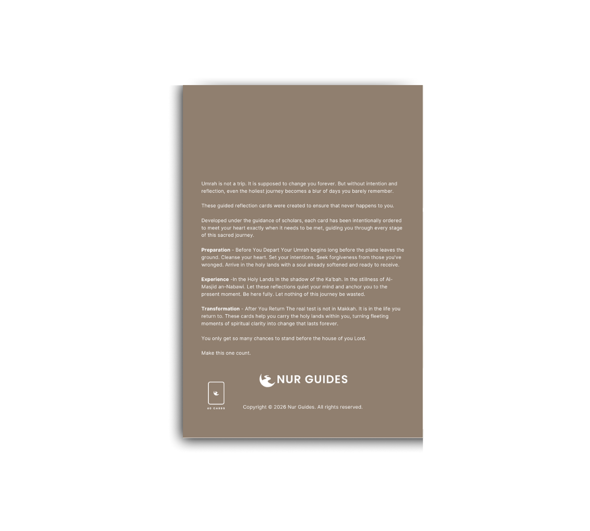From Home to Home: Guided Umrah Reflection Cards