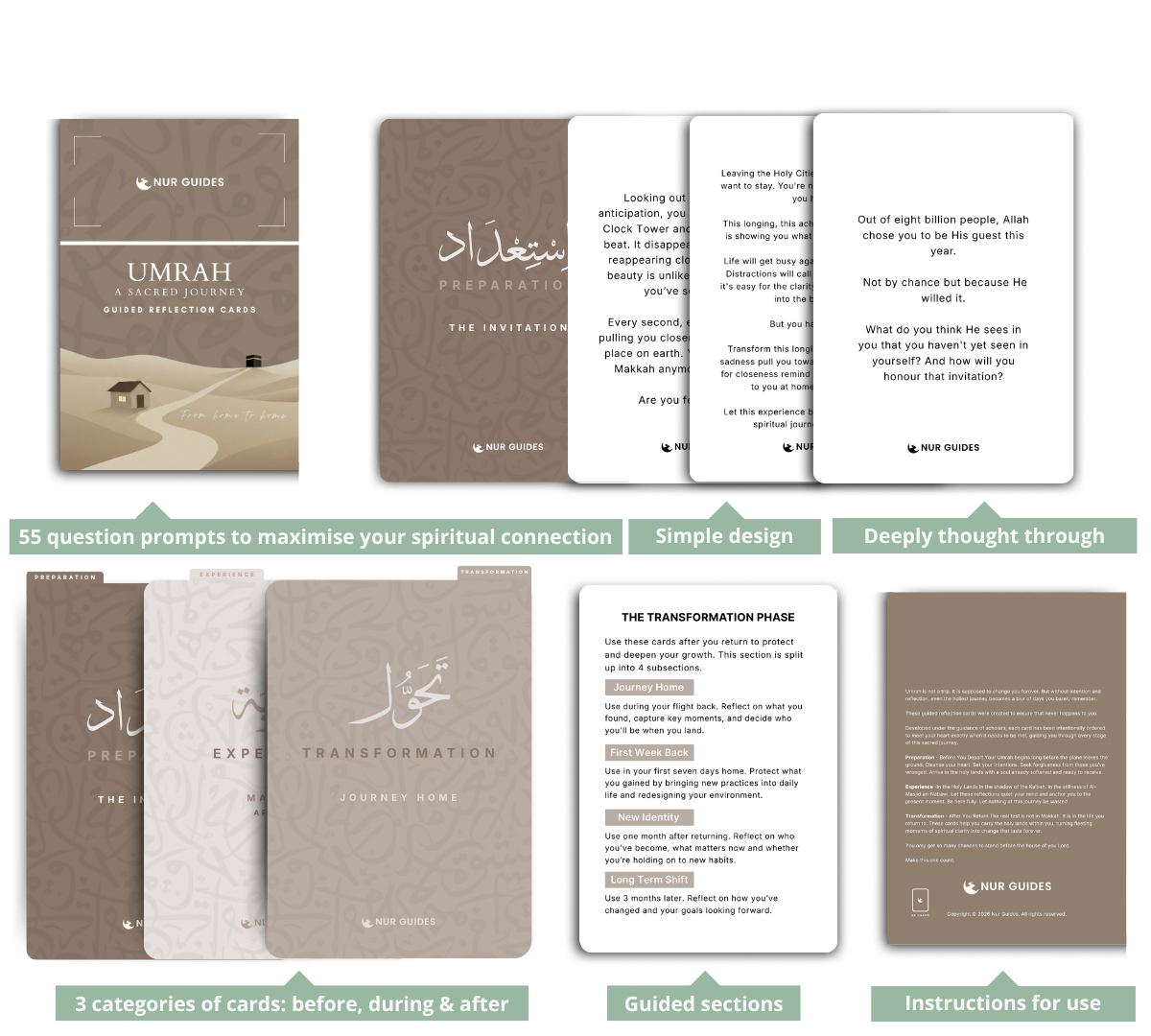From Home to Home: Guided Umrah Reflection Cards