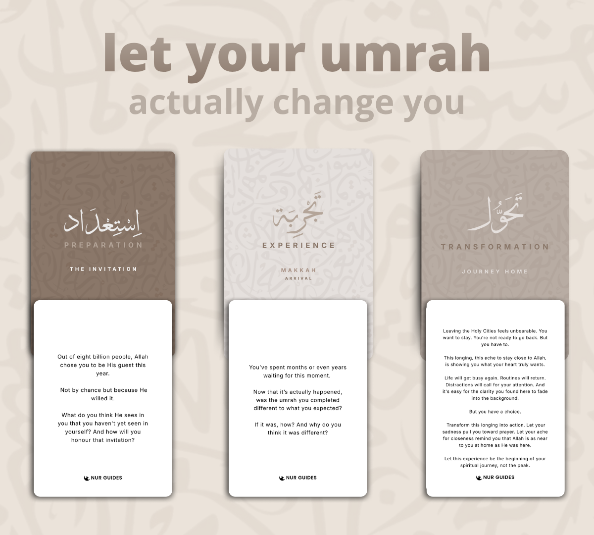 From Home to Home: Guided Umrah Reflection Cards